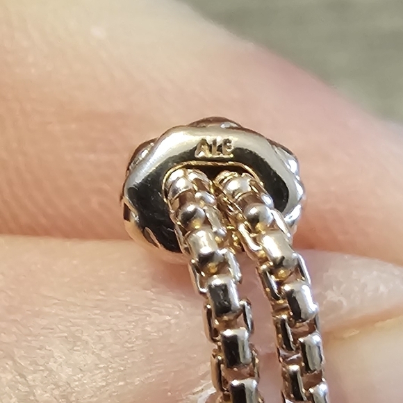 Authentic Pandora Studded Chain Slider Bracelet - Picture 4 of 4